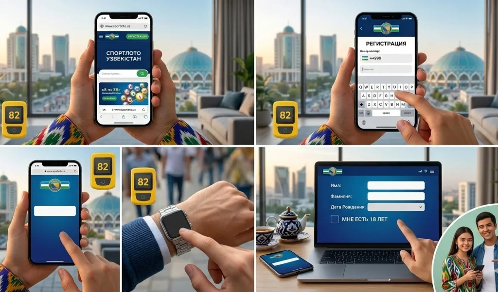 Вход и регистрация для игроков из Узбекистана